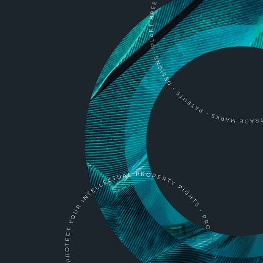 Abstract teal circular design
