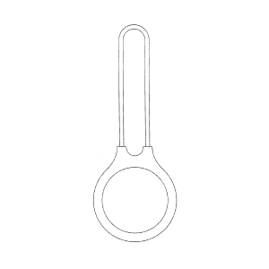 Sketch of the Qantas Q Bag Tag design.